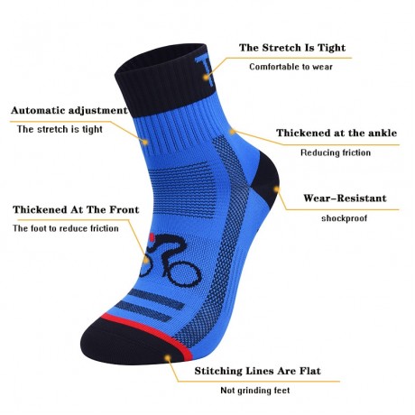 2020 New Men Women Cycling Sock Breathable Outdoor Basketball Socks Protect Feet Wicking Bike Running Football Sport Socks