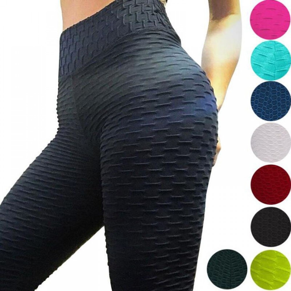 2020 Sexy Yoga Celana Kebugaran Olahraga Legging Jacquard Olahraga Legging Wanita Menjalankan Celana Pinggang Tinggi Yoga Ketat Celana Olahraga