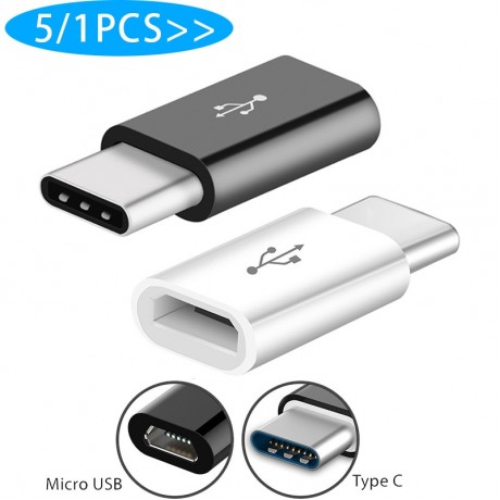 5/1PCS Mobile Phone Adapter Micro USB To USB C Adapter Microusb Connector for Huawei Xiaomi Samsung Galaxy A7 Adapter USB Type C