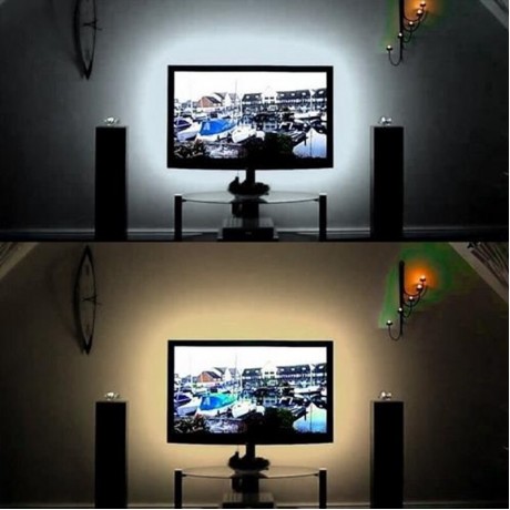 5V LED Strip Light TV Backlight USB 2835 SMD HDTV 1M 2M 3M 5M Pita lampu Diode PC Fleksibel Meja Layar RGB Rumah Dekoratif
