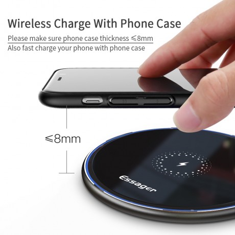 Chargeur Induction Rapide 15W Compatible iPhone 11/11 PRO/11 PRO MAX/SE  2022/SE 2020/X/XR Recharge Sans Fil Qi Wireless Phonillico® - Chargeur pour  téléphone mobile - Achat & prix